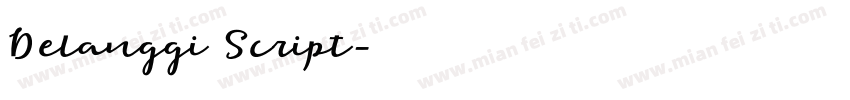 Delanggi Script字体转换